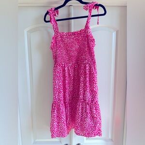Cute, Smocked Dress with Tie Straps